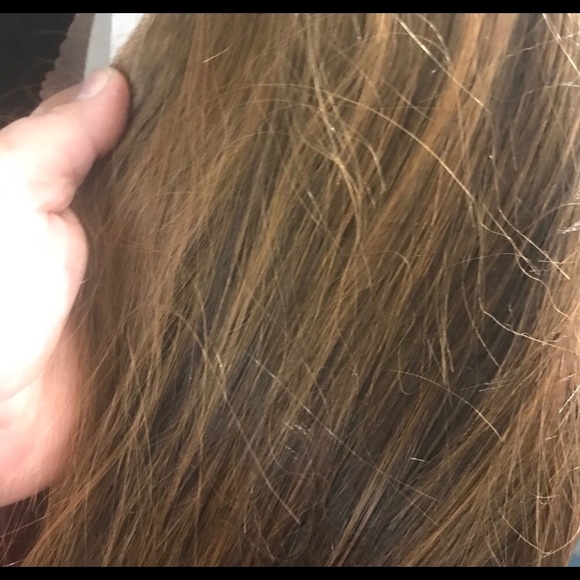 Wig copper brown Freepart lacefront silky straight main image 4